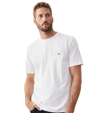 Parson T-Shirt - White/Chestnut