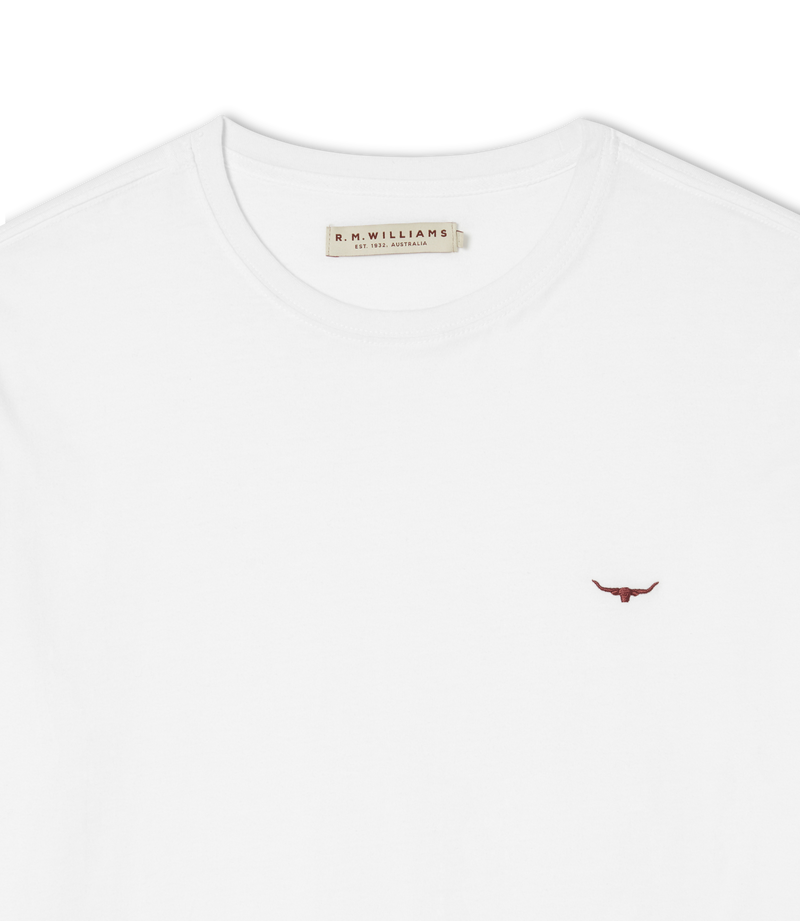 Parson T-Shirt - White/Chestnut