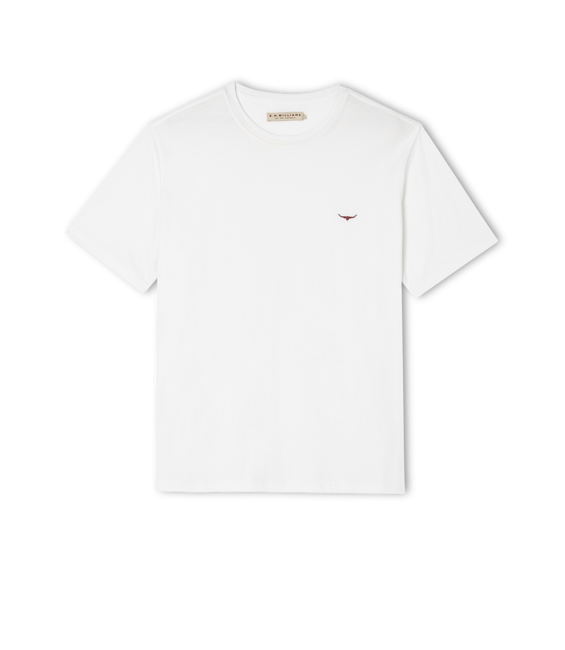 Parson T-Shirt - White/Chestnut