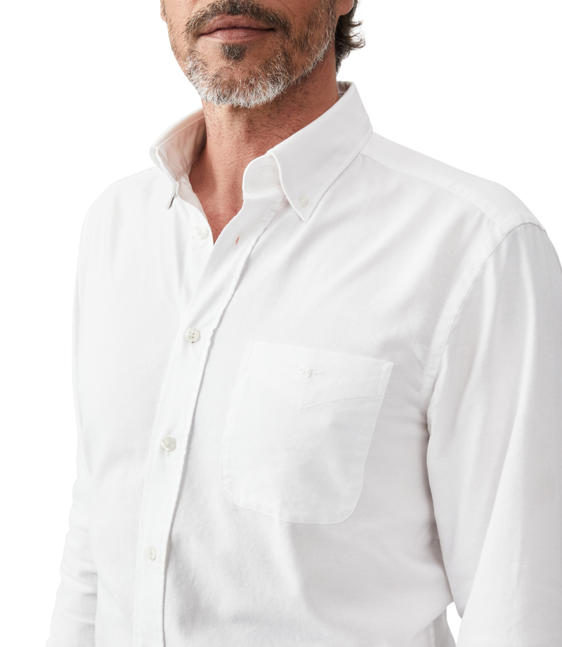 Collins Button Down Shirt - White