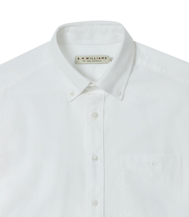 Collins Button Down Shirt - White